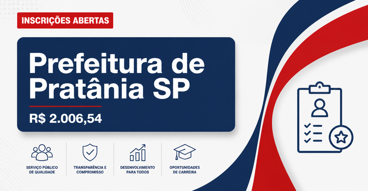 Prefeitura de Pratânia: Prefeitura de Pratânia - SP abre seleção para Merendeira e Monitor de Creche - Prefeitura de Pratânia