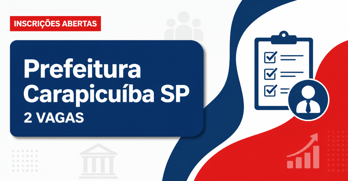Prefeitura do Município de Carapicuíba: Prefeitura de Carapicuíba - SP abre concurso público com salários de até R$ 4,5  - Prefeitura do Município de Carapicuíba