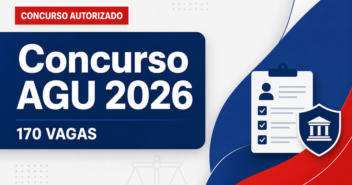 Concurso AGU: formado grupo de trabalho para nova seleção com 170 vagas - AGU: formado grupo de trabalhora nova seleção com 170 vagas