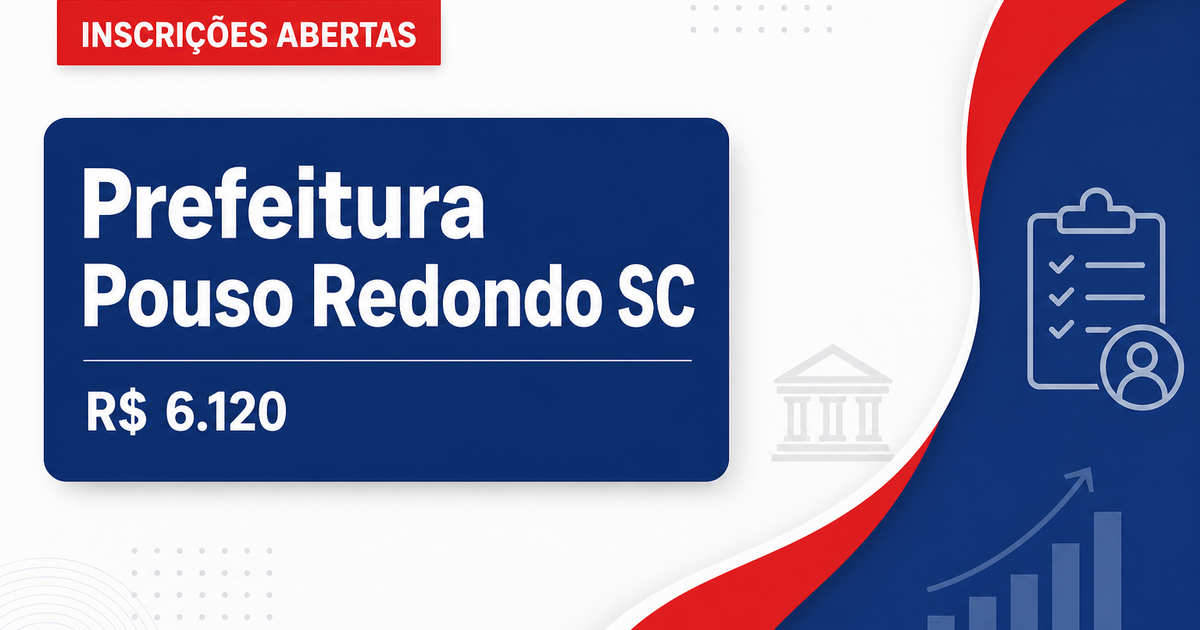 Prefeitura de Pouso Redondo: Prefeitura de Pouso Redondo - SC abre concurso para Engenheiro Ambiental - Prefeitura de Pouso Redondo