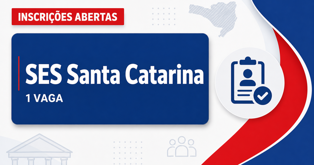 SES - Secretaria de Estado da Saúde de Santa Catarina: SES - SC: Processo seletivo abre vaga para Técnico em Atividades  - Secretaria de Estado da Saúde de Santa Catarina