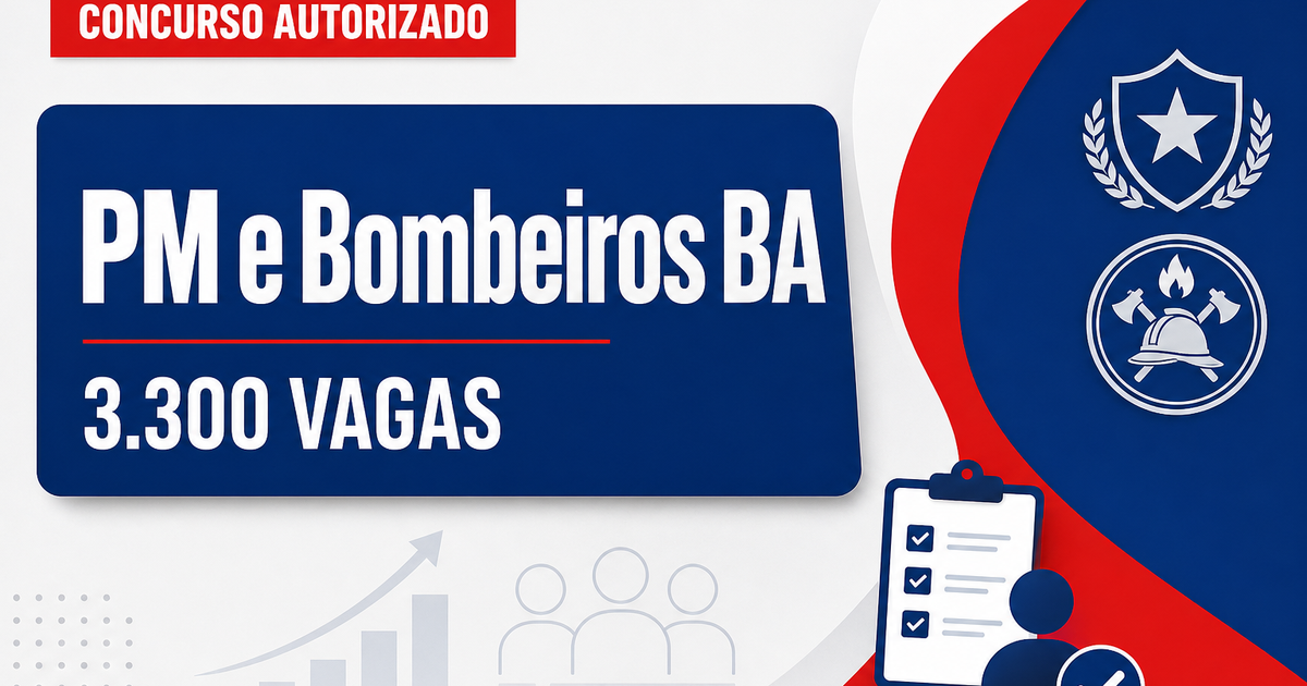 Bahia autoriza concursos na Segurança com 3.300 vagas para PM e Bombeiros - Secretaria de Segurança Pública da Bahia