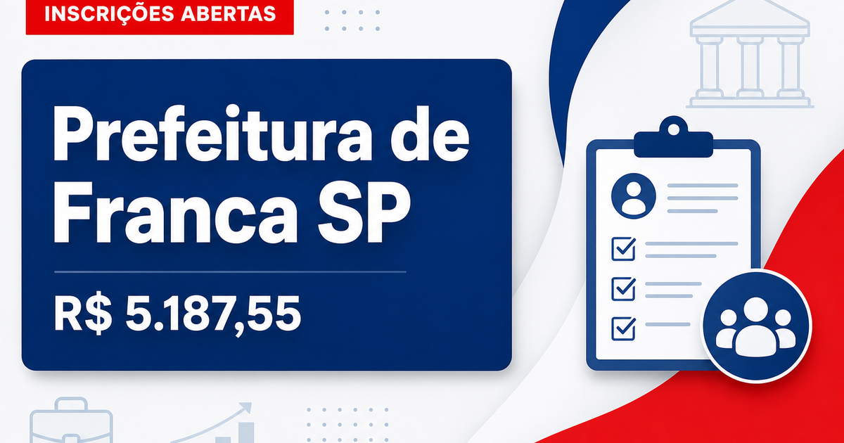 Prefeitura de Franca: Prefeitura de Franca - SP abre quatro novos concursos com salários de até R$ 5.187,55 para diverso - Prefeitura de Franca
