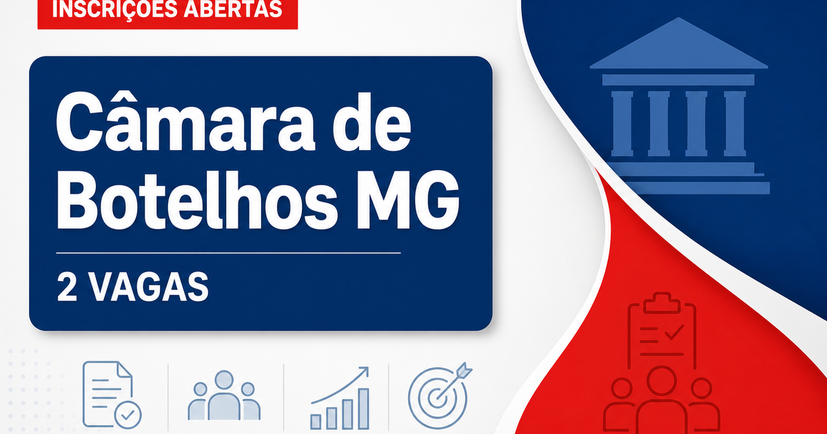 Câmara de Botelhos: Câmara de Botelhos - MG abre concurso público para Auxiliar Administrativo e Controlador Interno - Câmara de Botelhos