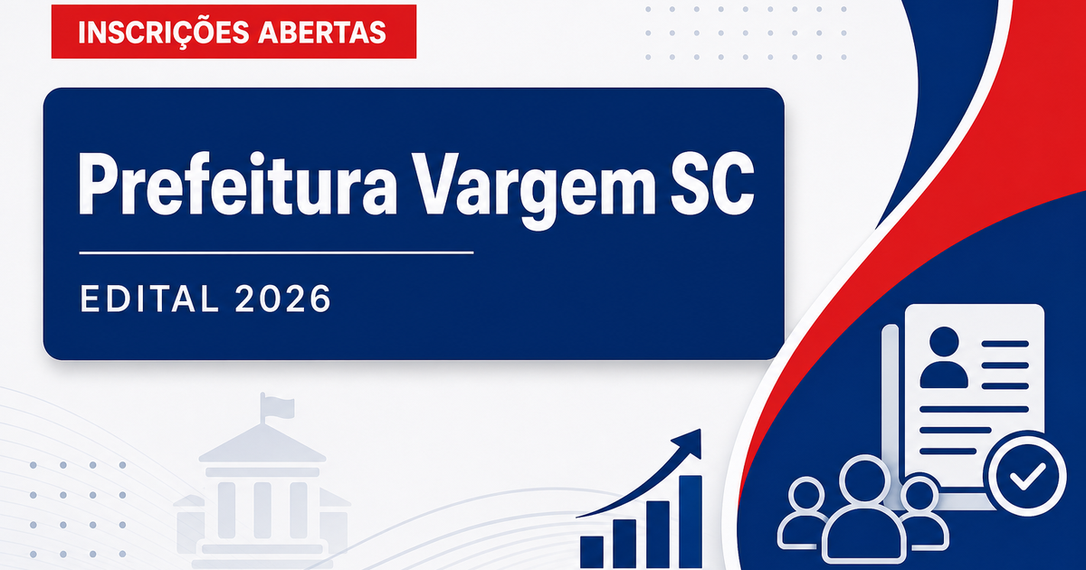 Prefeitura de Vargem - SC abre processo seletivo para Engenheiro Civil - Prefeitura de Vargem