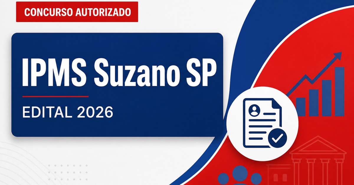 Concurso IPMS Suzano SP: contratada banca para nova seleção de níveis médio e superior - Instituto de Previdência Municipal de Suzano