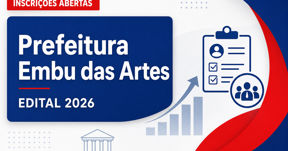 Prefeitura de Embu das Artes - SP abre processo seletivo com vagas para médicos - Prefeitura de Embu das Artes