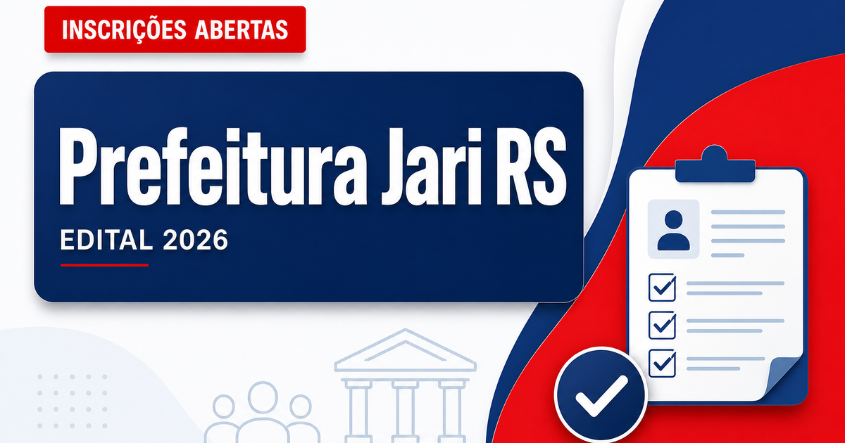 Prefeitura de Jari - RS abre processo seletivo para Professor de História - Prefeitura de Jari