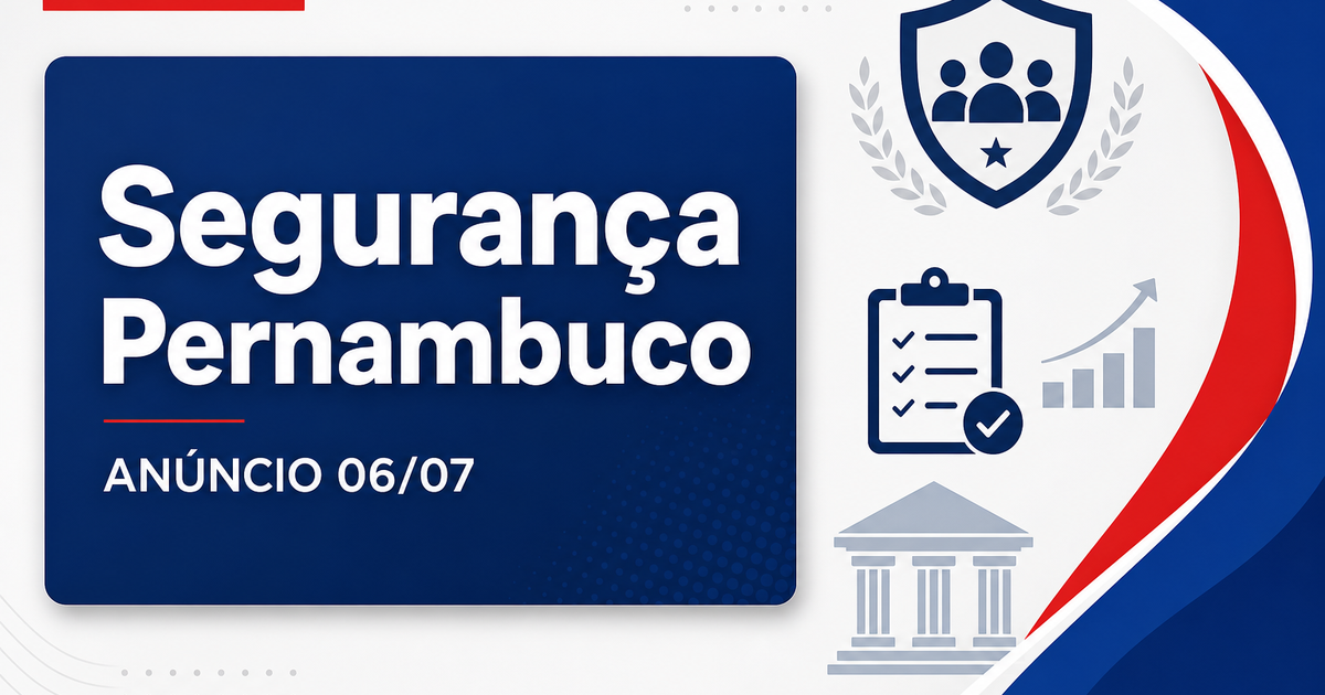 Concursos Segurança PE: Lyra promete anúncios nesta segunda, 6 - Secretaria de Segurança de Pernambuco
