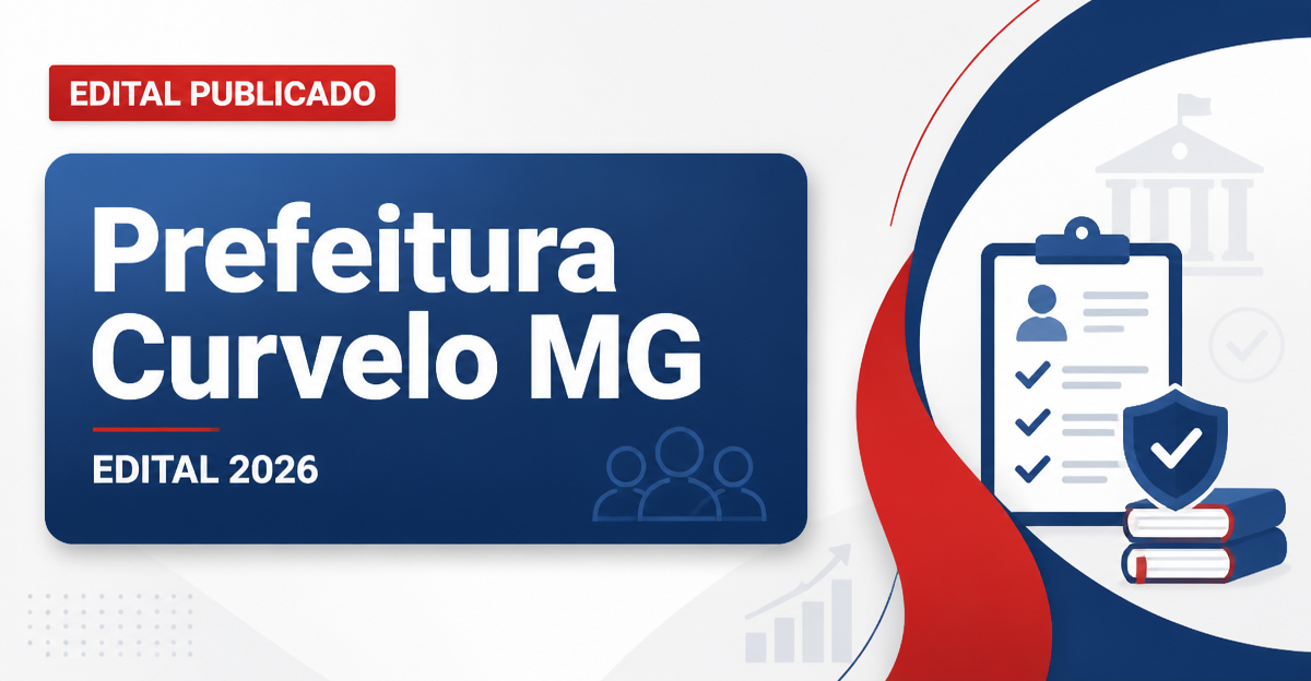 Prefeitura de Curvelo - MG abre processo seletivo com vagas para Agente de Apoio à Educação - Prefeitura de Curvelo