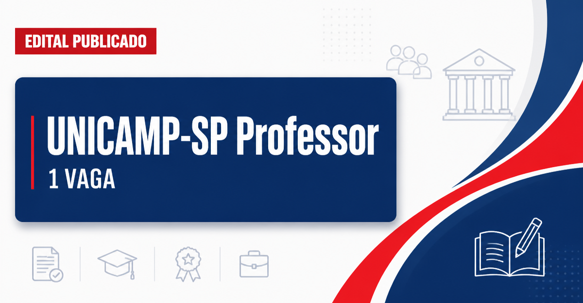 UNICAMP-SP abre vaga para professor do magistério secundário técnico no Departamento de Enfermagem - Universidade Estadual de Campinas