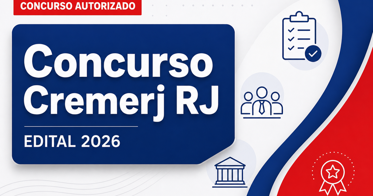 Concurso Cremerj: definida banca organizadora para níveis médio e superior - Conselho Regional de Medicina do Estado do Rio de Janeiro