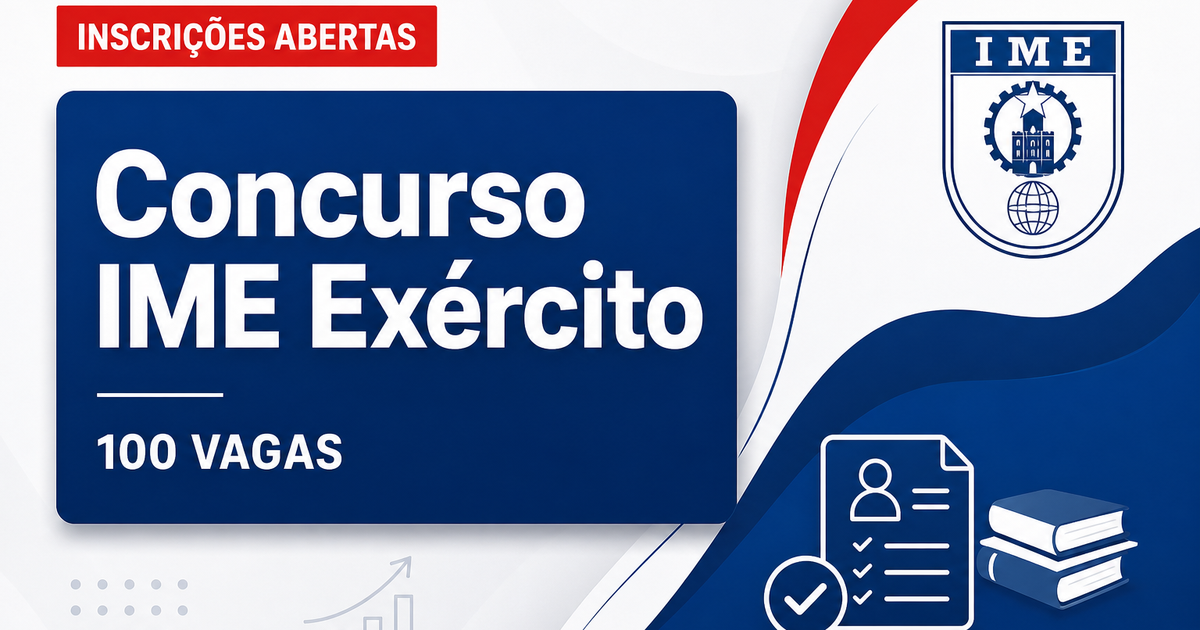 Concurso do Exército: últimas horas de inscrição para 100 vagas de nível médio no IME - do Exército: últimas horas de inscriçãora 100 vagas de nível médio no IME