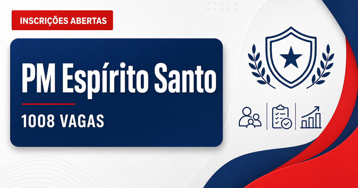 Concurso da PM ES encerra hoje inscrições para 1.008 vagas de soldados - Polícia Militar do Espírito Santo
