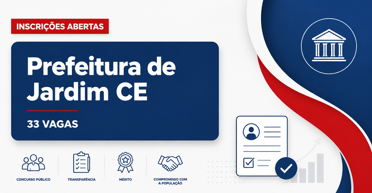 Prefeitura de Jardim: Prefeitura de Jardim - CE abre seleção com vagas para professores - Prefeitura de Jardim