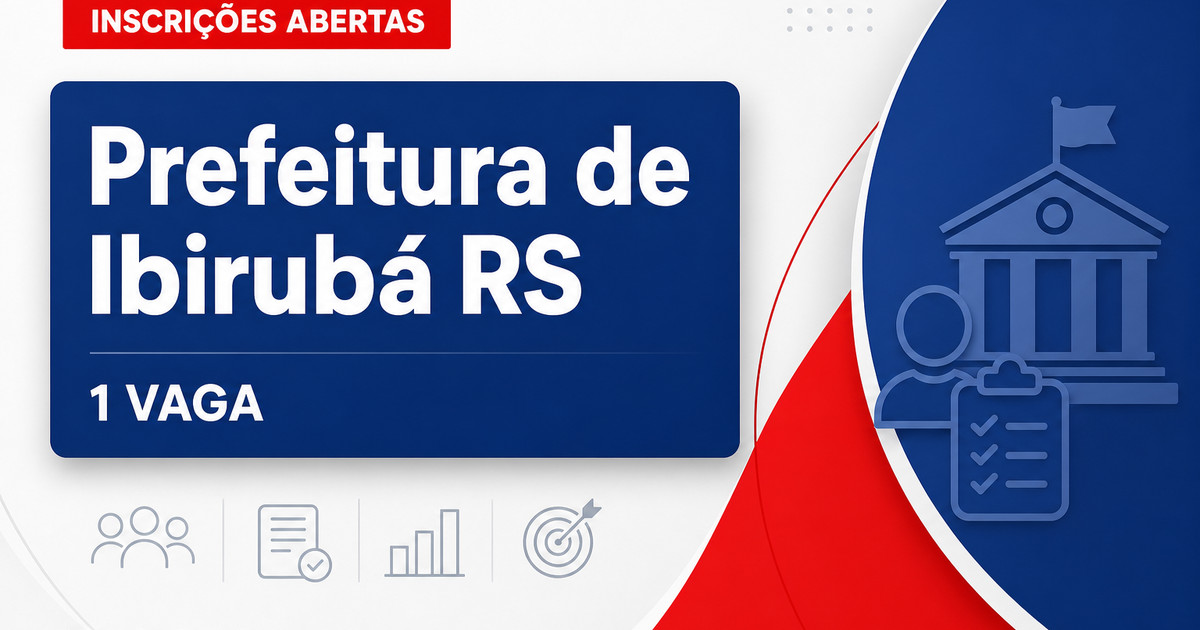 Prefeitura de Ibirubá - RS abre vaga em processo seletivo para Farmacêutico - Prefeitura de Ibirubá