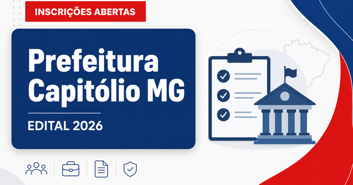 Prefeitura de Capitólio - MG abre processo seletivo para auxiliar de saúde - Prefeitura de Capitólio