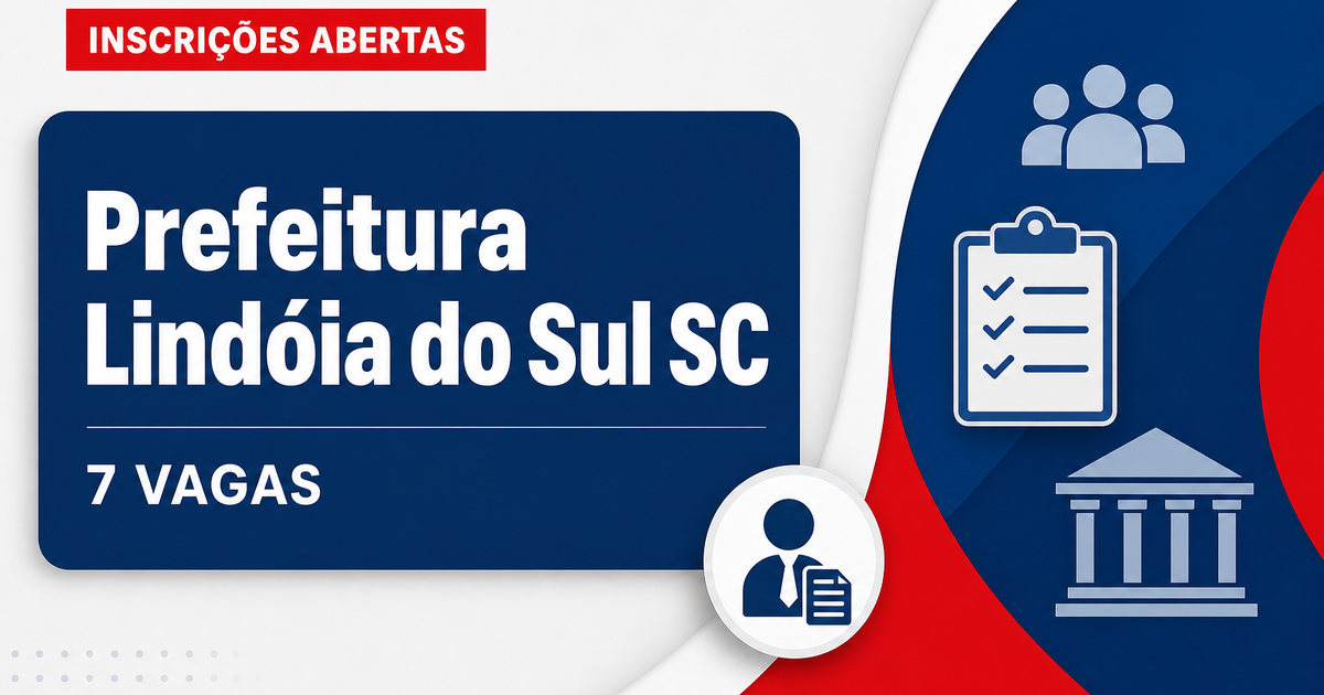 Prefeitura de Lindóia do Sul: Prefeitura de Lindóia do Sul - SC abre concurso com salários de até R$ 7.561,76 - Prefeitura de Lindóia do Sul