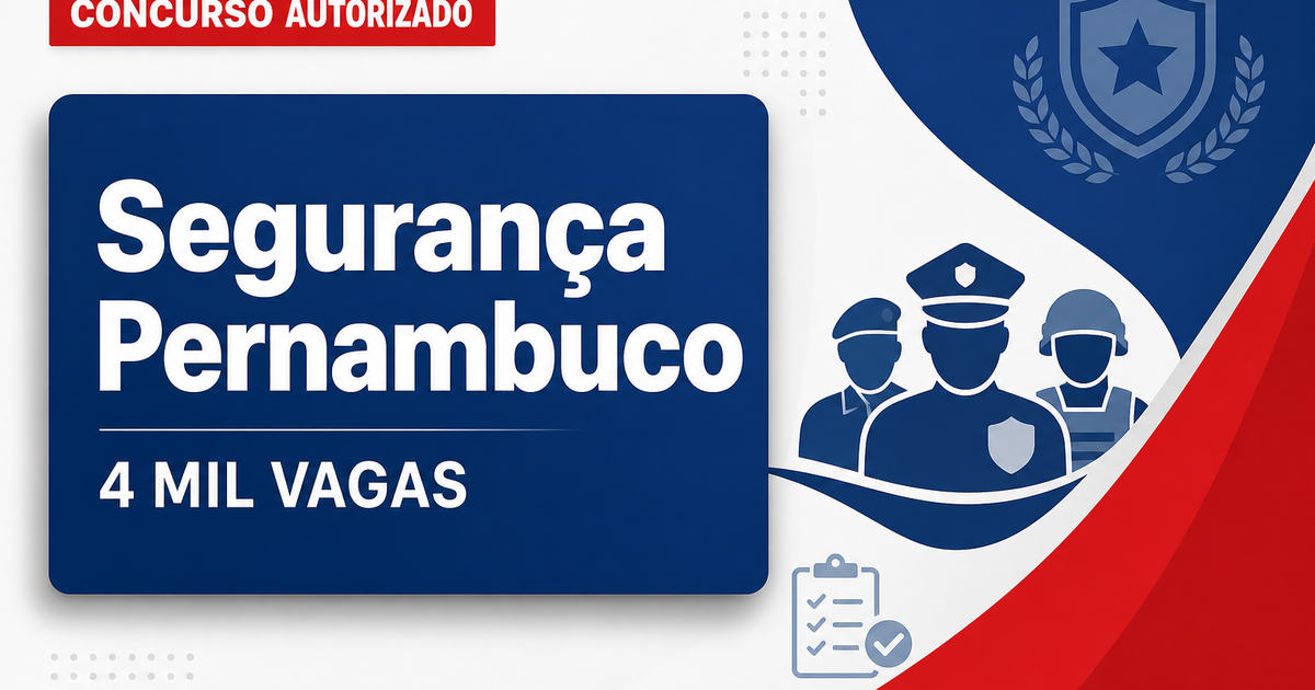 Concursos Segurança PE: governadora autoriza quase 4 mil vagas - Segurança de Pernambuco