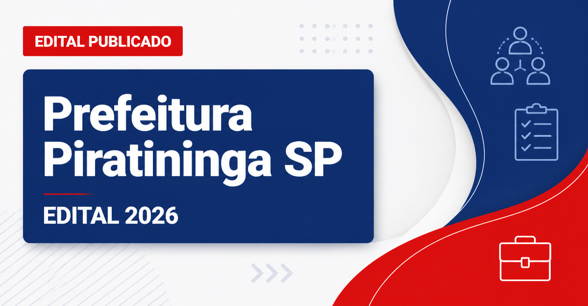 Prefeitura de Piratininga - SP abre processo seletivo para Fonoaudiólogo e Terapeuta Ocupacional - Prefeitura de Piratininga