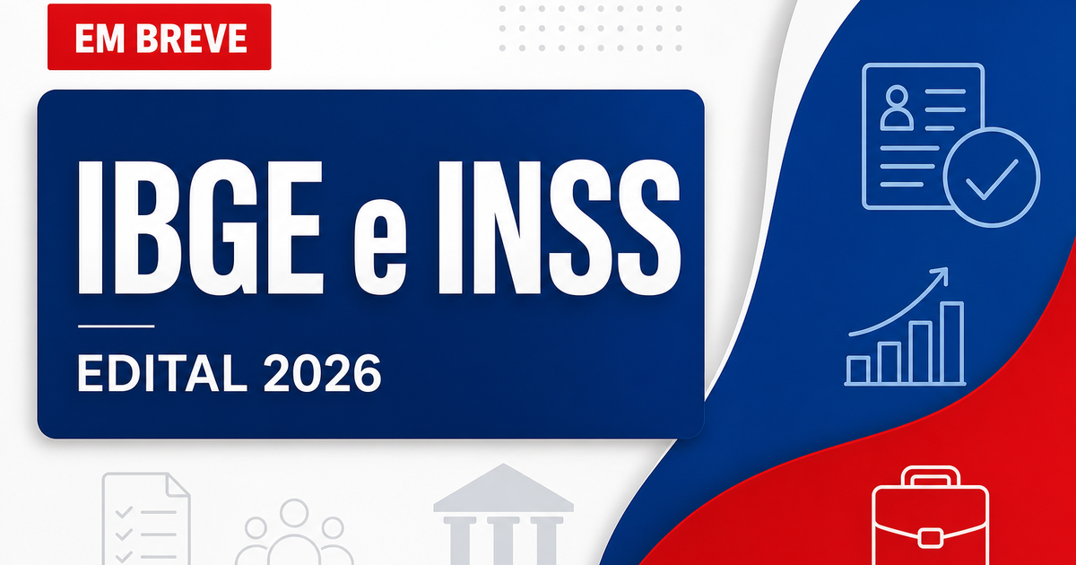 Concursos IBGE e INSS se destacam nesta quarta, dia 8 - s IBGE e INSSdestacam nesta quarta, dia 8