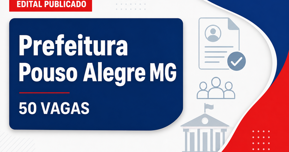 Prefeitura de Pouso Alegre: Prefeitura de Pouso Alegre - MG retifica edital de concurso para Guarda Civil Municipal - Prefeitura de Pouso Alegre