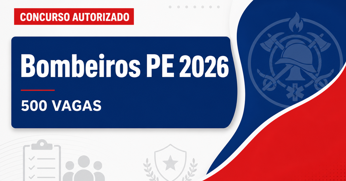 Concurso Bombeiros PE é autorizado com mais de 500 vagas - Corpo de Bombeiros