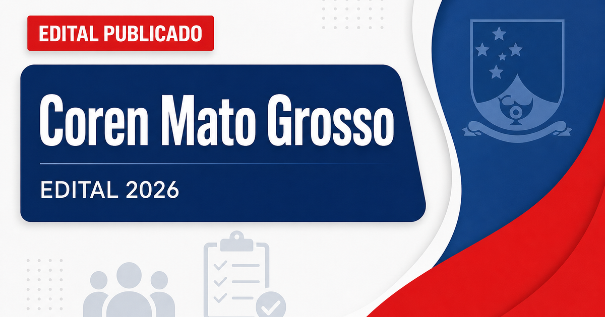 Coren - MT abre edital de processo seletivo para Auxiliar de Serviços Gerais - Conselho Regional de Enfermagem