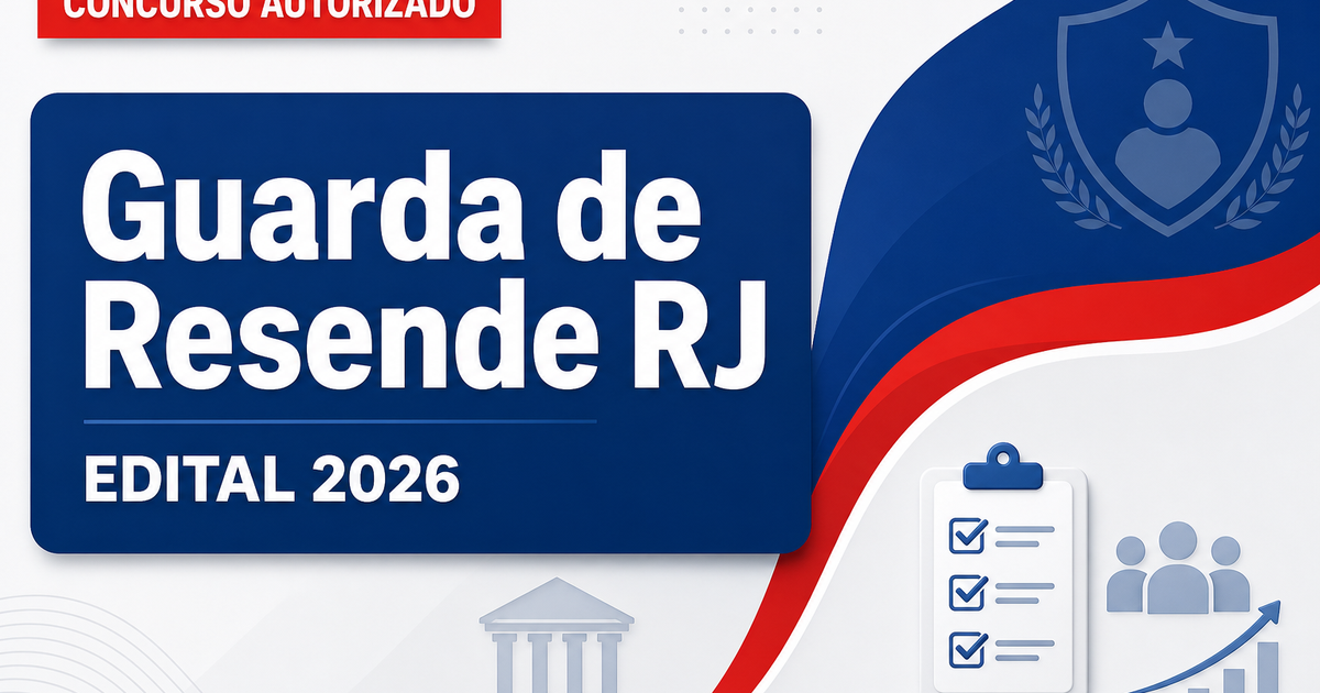 Concurso Guarda de Resende RJ: banca é definida para novo edital - Guarda de Resende