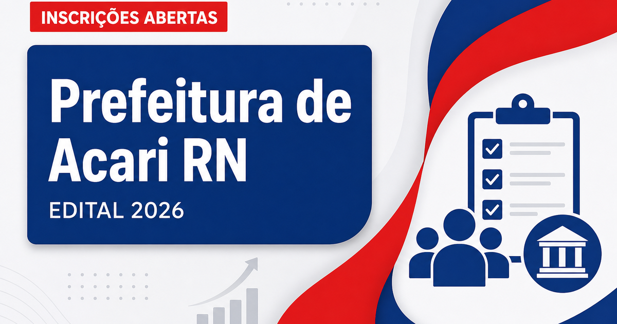 Prefeitura de Acari RN abre processo seletivo para agente comunitário de saúde - Prefeitura de Acari