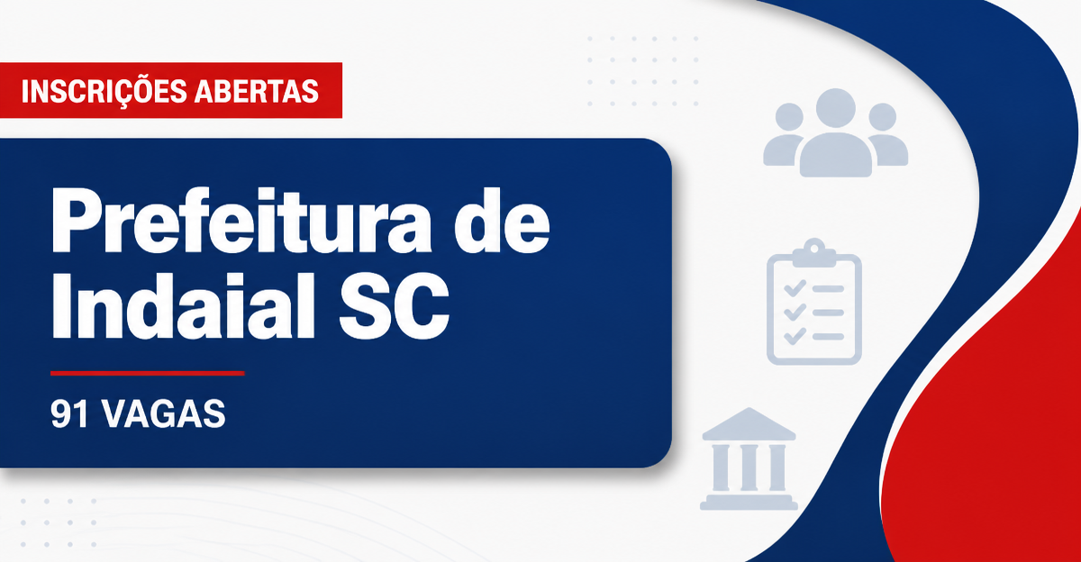 Prefeitura de Indaial: Prefeitura de Indaial - SC abre concursos para diversas áreas com salários de até R$ 20,6 mil - Prefeitura de Indaial