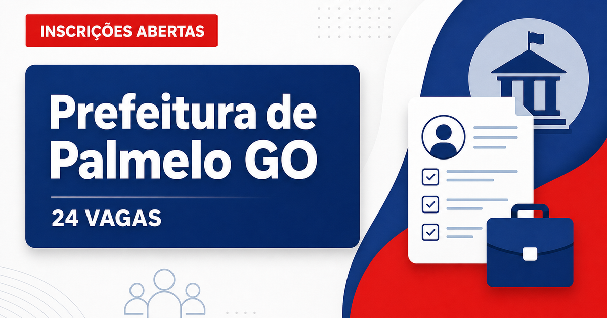 Palmelo - Prefeitura: Prefeitura de Palmelo - GO abre processo seletivo para a área da educação - Prefeitura de Palmelo