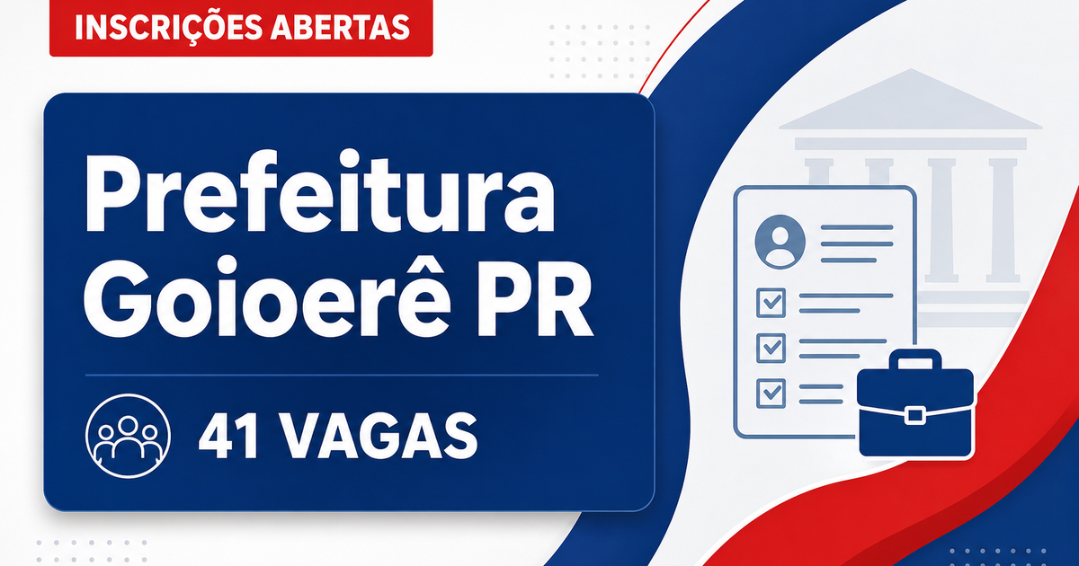 Prefeitura de Goioerê: Prefeitura de Goioerê - PR abre concurso público com salários de até R$ 19.542,67 - Prefeitura de Goioerê