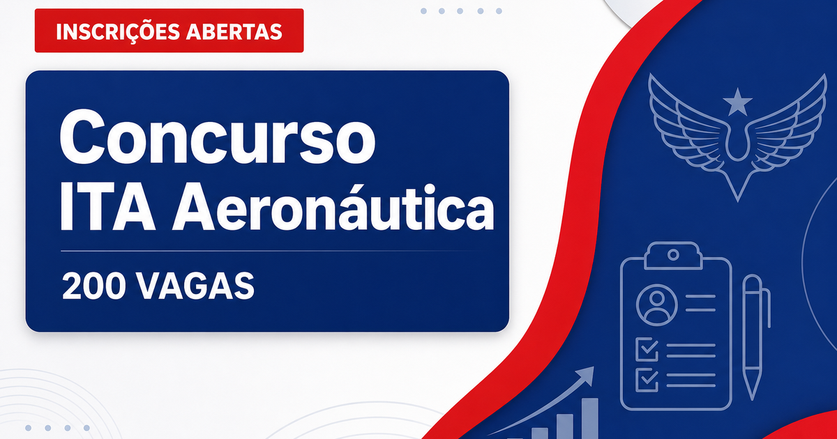 Concurso da Aeronáutica: ITA encerra inscrições para 200 vagas neste domingo (12) - da Aeronáutica: ITA encerra inscriçõesra 200 vagas neste domingo (12)