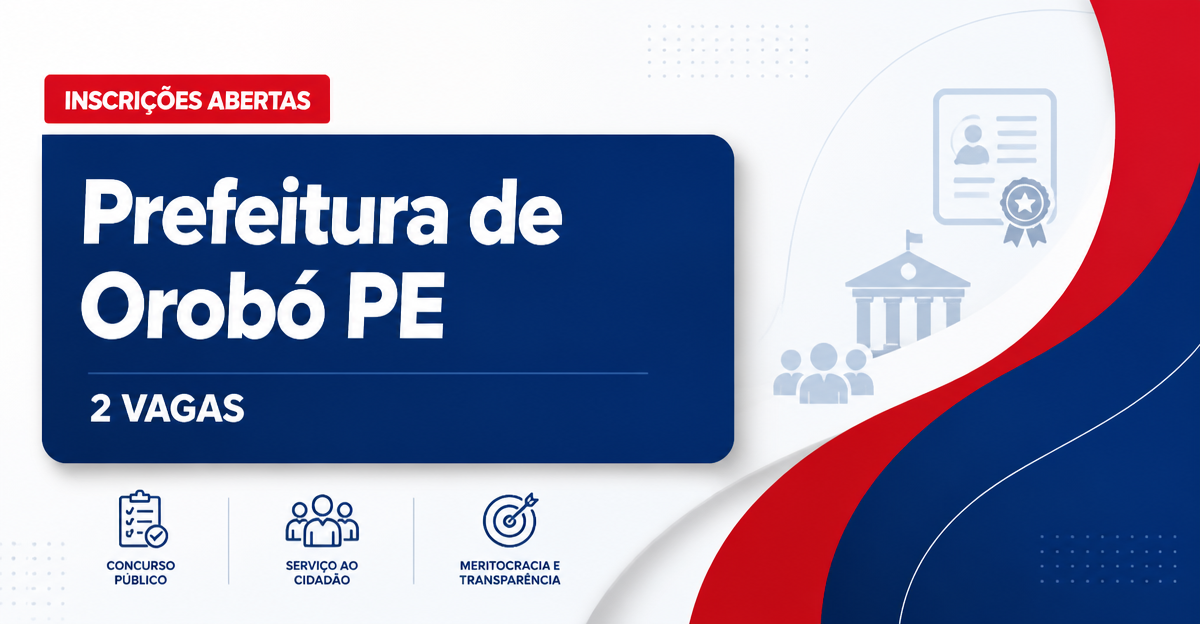 Prefeitura de Orobó: Prefeitura de Orobó - PE abre seleção com vagas para médicos - Prefeitura de Orobó