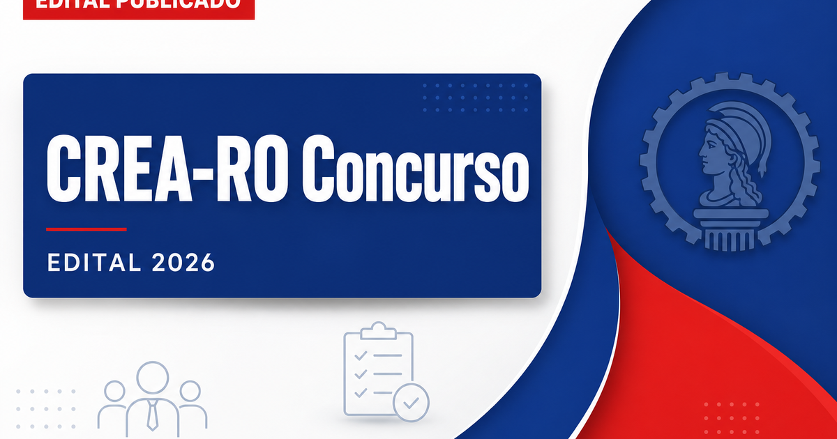 CREA-RO retifica concurso público para os cargos de Assistente Administrativo e Agente Fiscal - CREA-RO