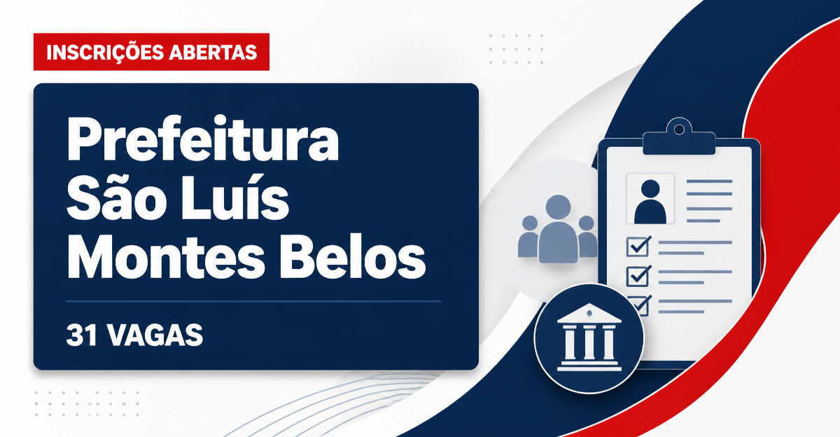 Prefeitura de São Luís de Montes Belos: Prefeitura de São Luís de Montes Belos - GO abre seleção para instrutores e moni - Prefeitura de São Luís de Montes Belos