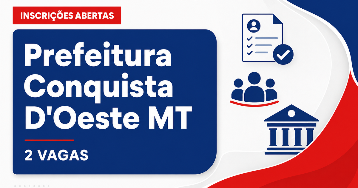 Prefeitura de Conquista D'Oeste: Prefeitura de Conquista D'Oeste - MT retifica processo seletivo para Agentes de Saúde e - Prefeitura de Conquista D'Oeste