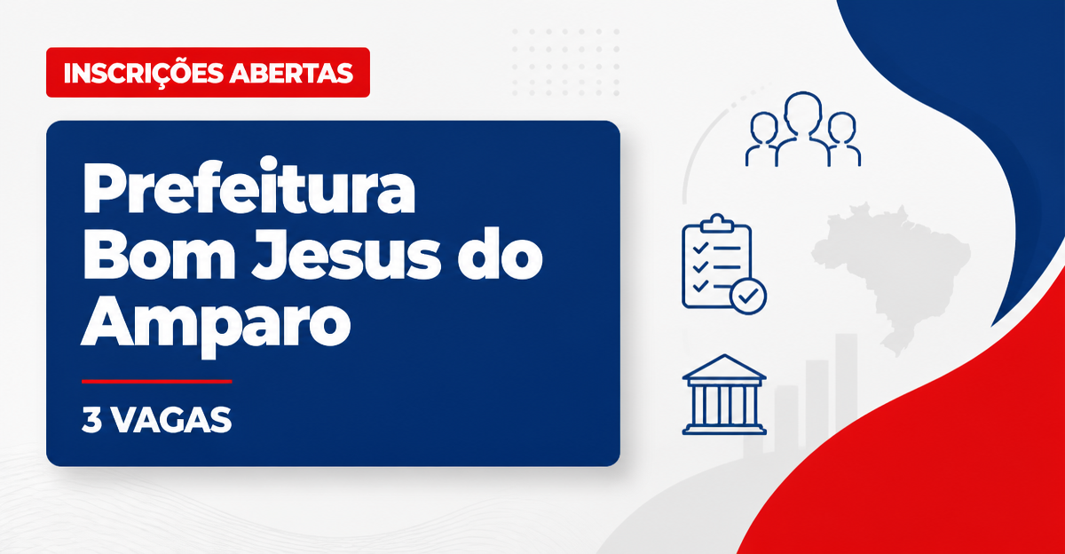 Prefeitura de Bom Jesus do Amparo: Prefeitura de Bom Jesus do Amparo - MG abre processo seletivo para Agentes de Saúde e - Prefeitura de Bom Jesus do Amparo