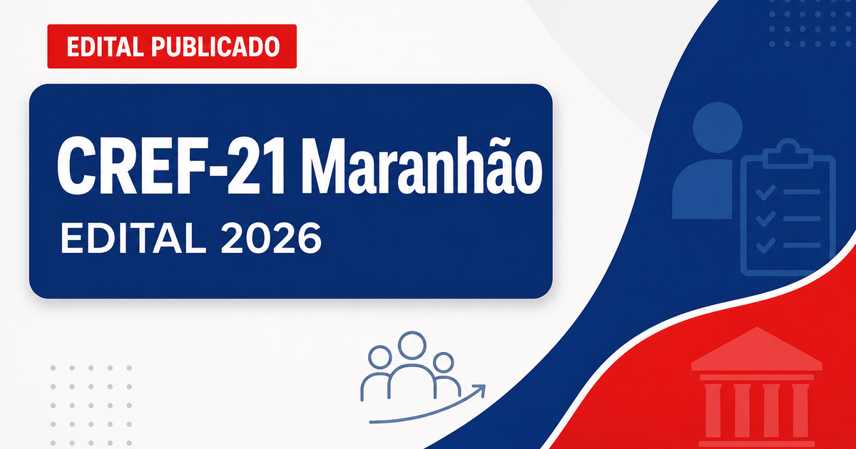 Concurso CREF-21 Maranhão retificado exige dupla habilitação em Educação Física - Conselho Regional de Educação Física