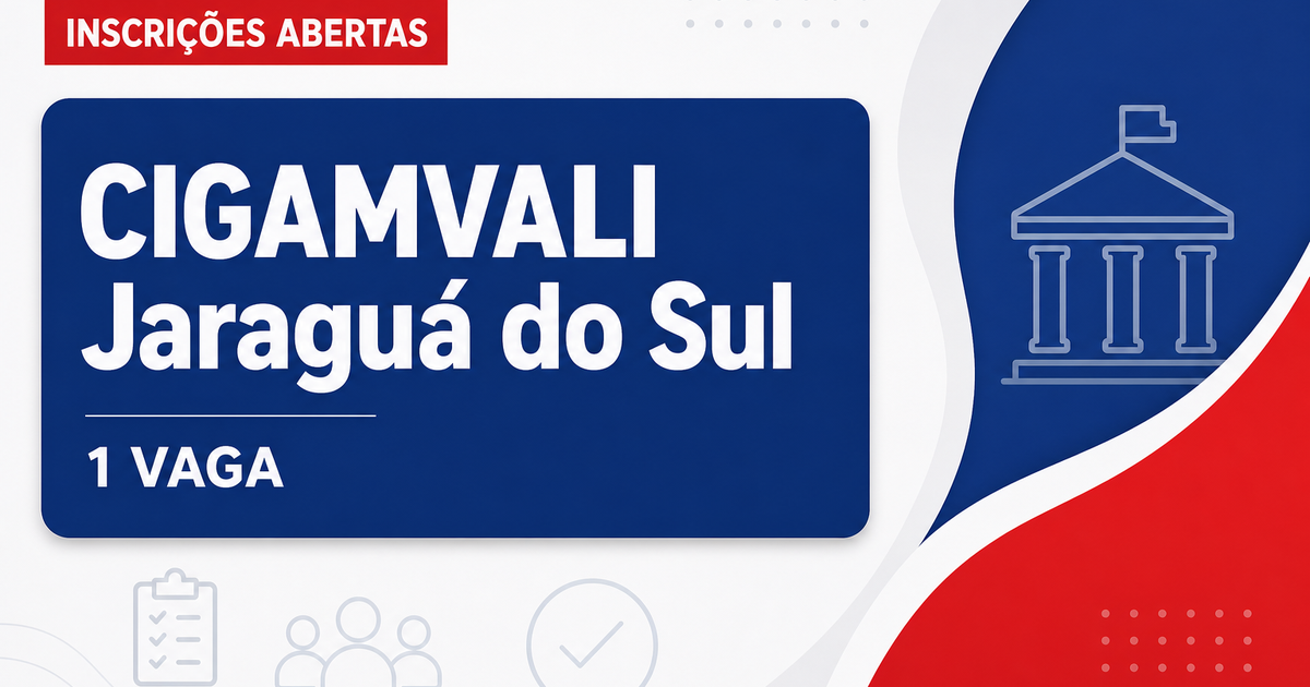 Processo seletivo CIGAMVALI Jaraguá do Sul SC abre 1 vaga auxiliar administrativo - CIGAMVALI