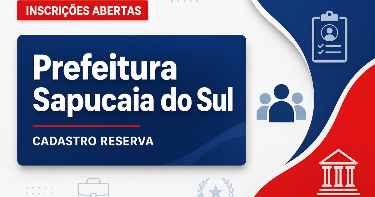 Prefeitura de Sapucaia do Sul RS abre processo seletivo para cadastro reserva em Educação - Prefeitura de Sapucaia do Sul