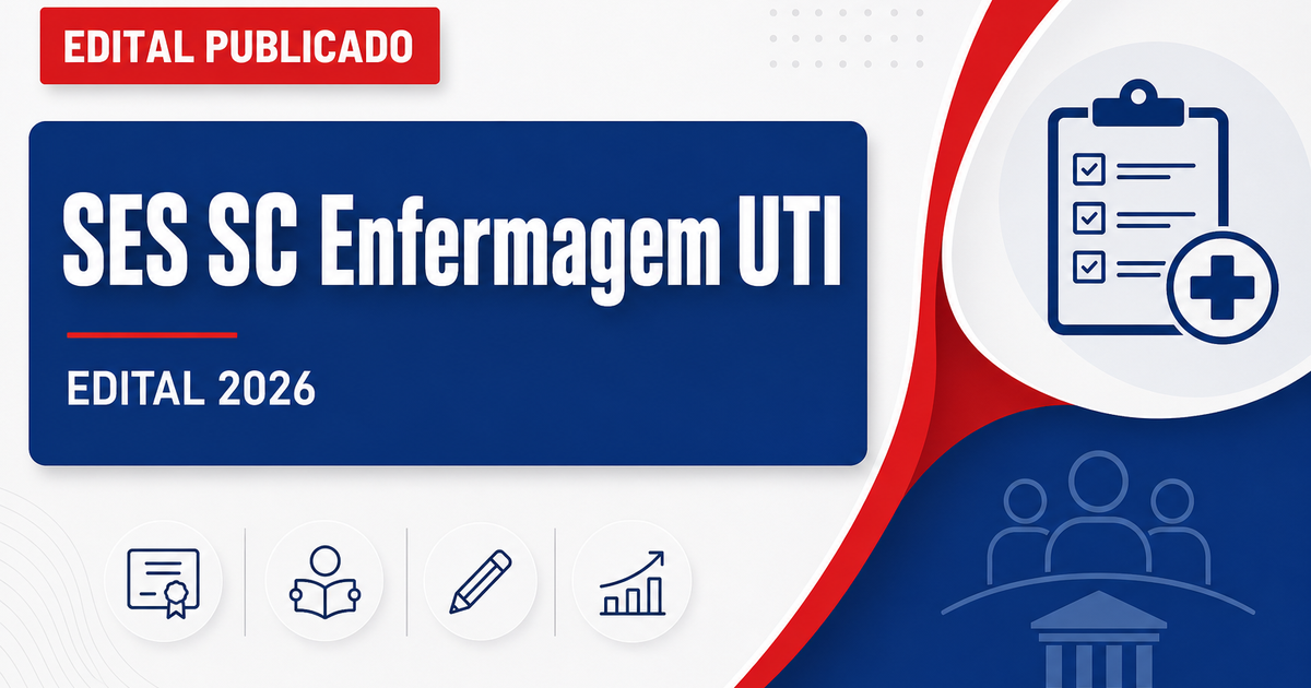 Secretaria de Saúde SC abre concurso para técnico em enfermagem UTI - Secretaria de Saúde