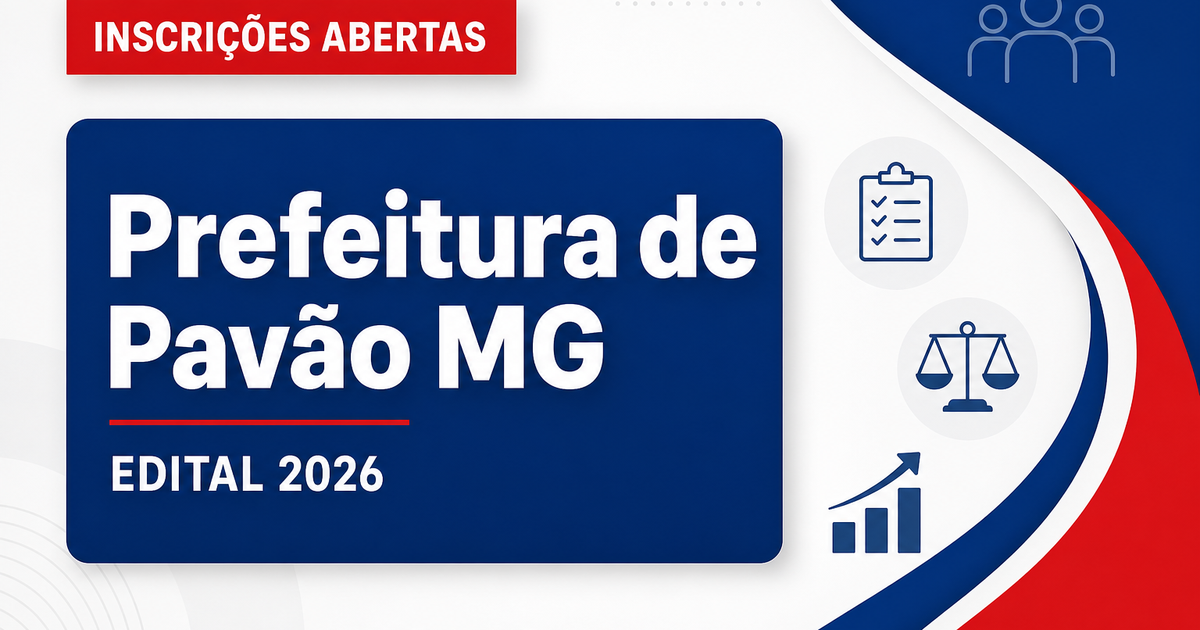Prefeitura de Pavão - MG abre processo seletivo para Psicólogo do CREAS - Prefeitura de Pavão