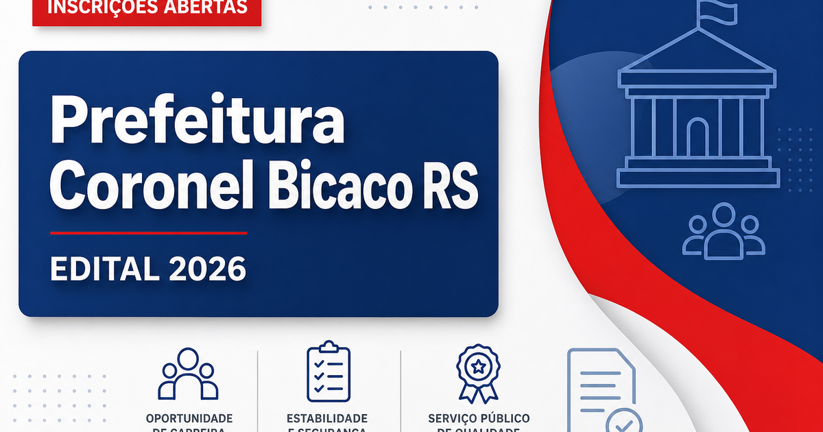 Prefeitura de Coronel Bicaco - RS abre processo seletivo para Enfermeiro e Psicólogo - Prefeitura de Coronel Bicaco