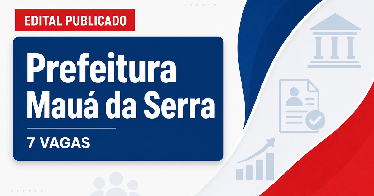 Prefeitura de Mauá da Serra PR abre concurso com 7 vagas para saúde - Prefeitura de Mauá da Serra