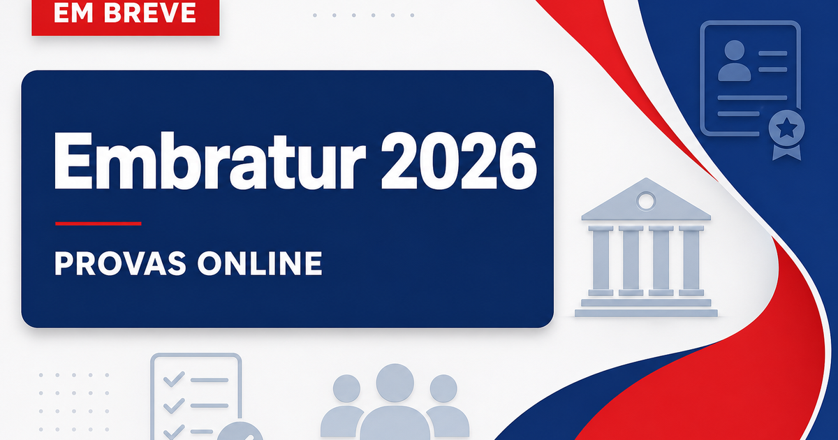 Sem concurso, Embratur terá provas online; entenda o processo! - Sem , Embratur terá provas online; entenda o processo!