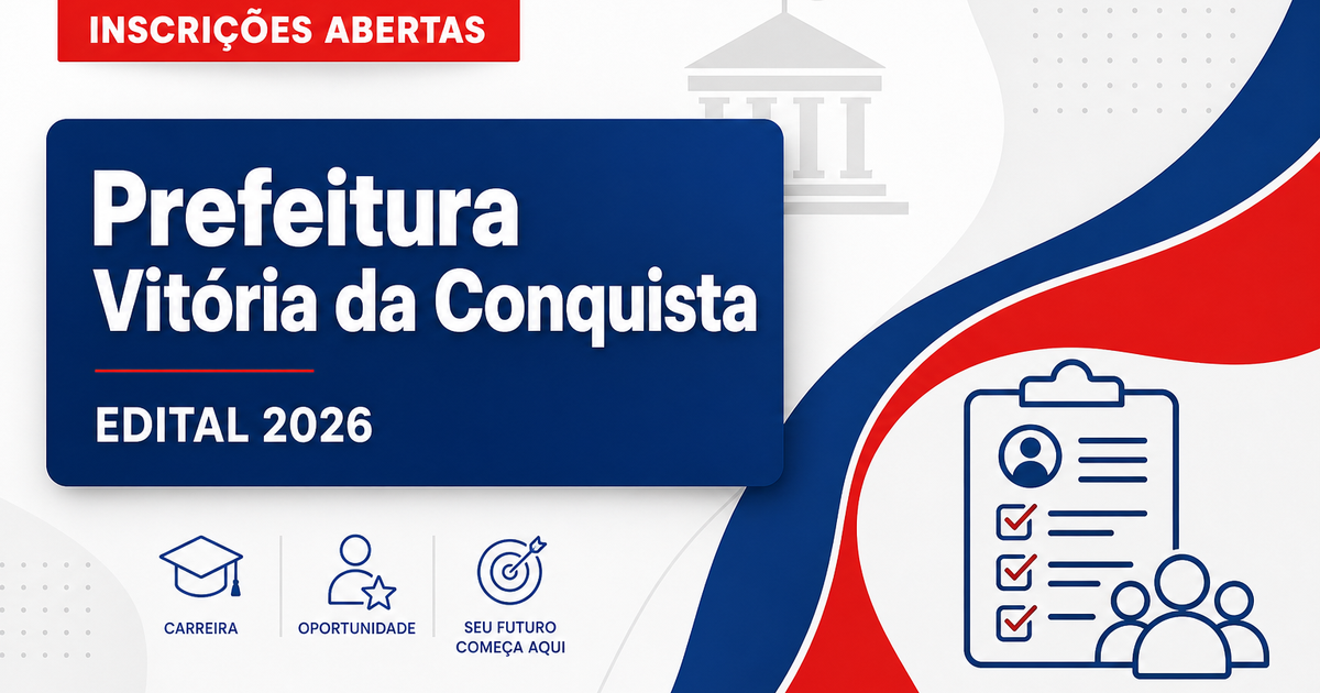 Prefeitura de Vitória da Conquista - BA abre seleção para Desenvolvedor Full Stack - Prefeitura de Vitória da Conquista
