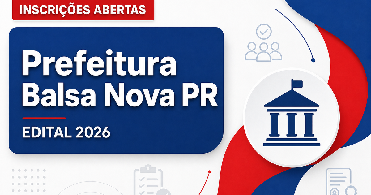 Prefeitura de Balsa Nova - PR abre processo seletivo para Terapeuta Ocupacional - Prefeitura de Balsa Nova
