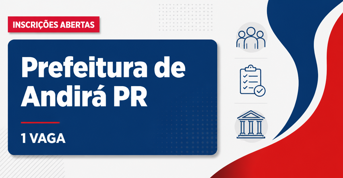 Prefeitura de Andirá: Prefeitura de Andirá - PR abre processo seletivo para o cargo de Veterinário - Prefeitura de Andirá